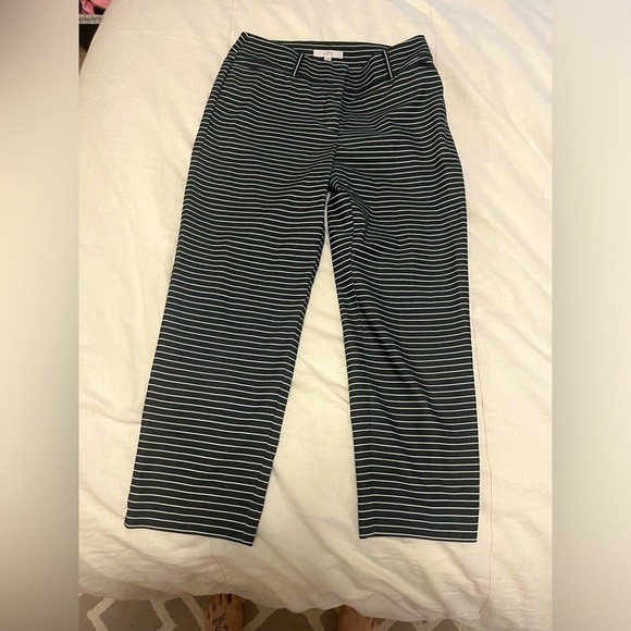 LOFT Striped Capri Work Pant Slacks- Julie- Size 6 - Picture 2 of 8